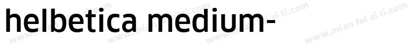 helbetica medium字体转换